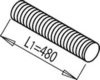 DINEX 68187 Corrugated Pipe, exhaust system